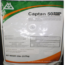 Alle Arten von Fungizid Captan 50% WP C9H8Cl3NO2S